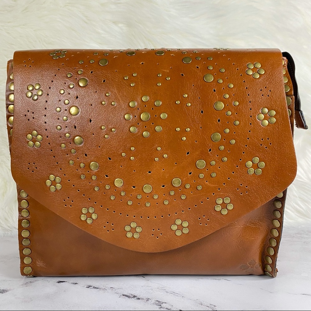 Patricia Nash Cazorla Flap Leather Backpack - Picture 7 of 12